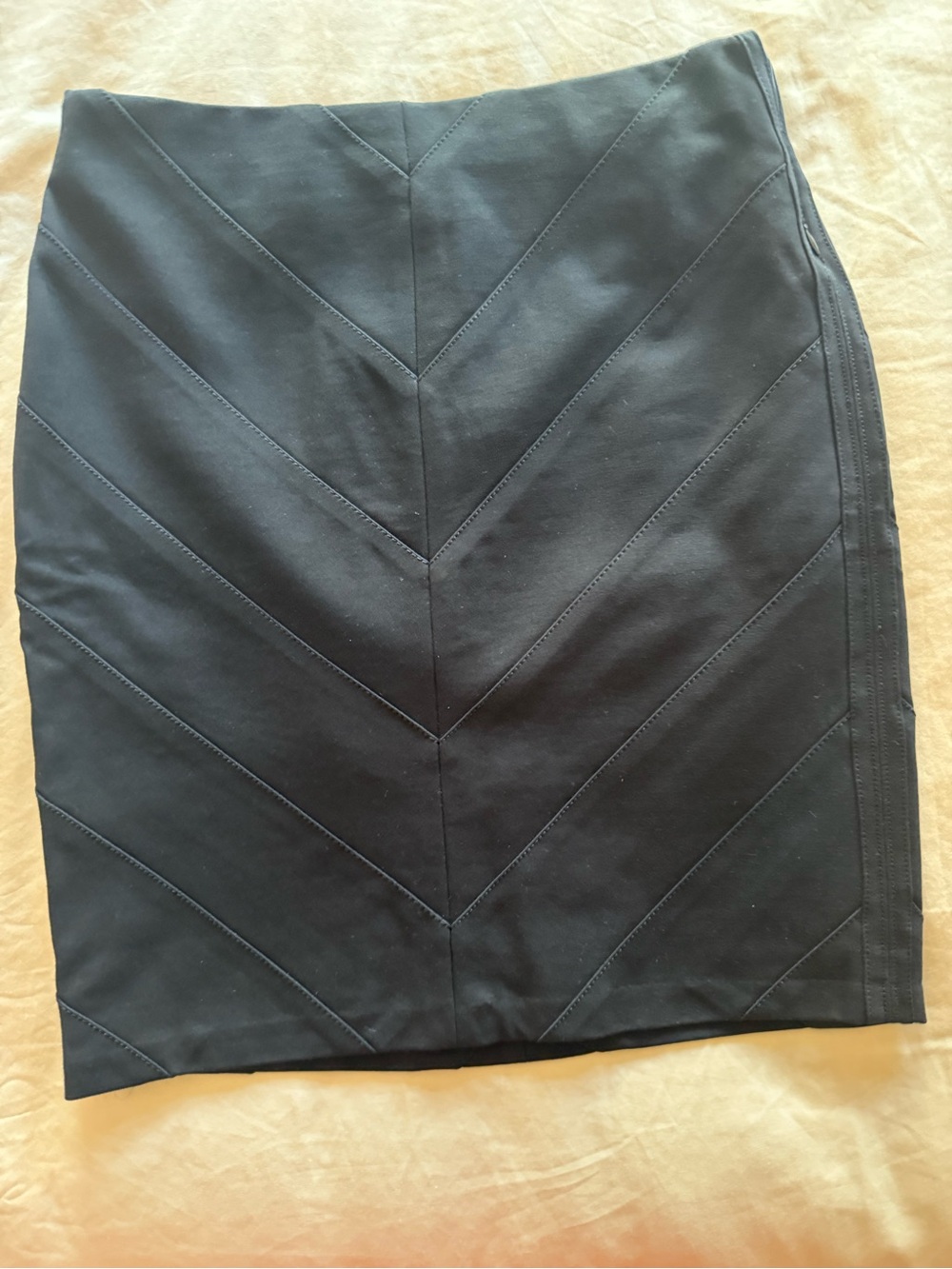 White House Black Market Black Chevron Panel Instantly Slimming Pencil Skirt 4